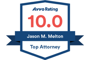 Avvo Rating 10 / Jason M. Melton / Top Attorney - Badge